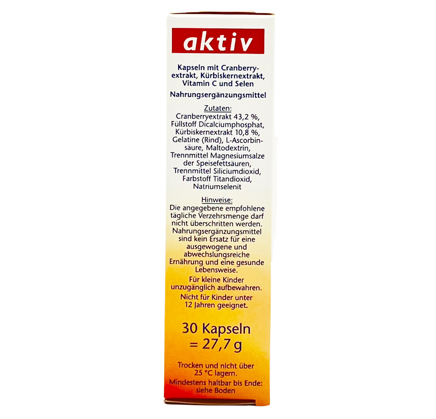 Doppelherz Cranberry+Kürbis Kapseln 30 St