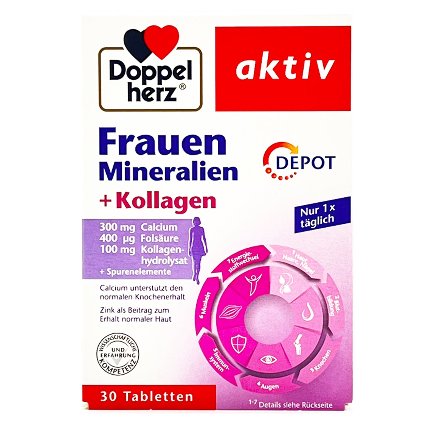 Doppelherz Frauen Mineralien + Kollagen (30 Stk.)