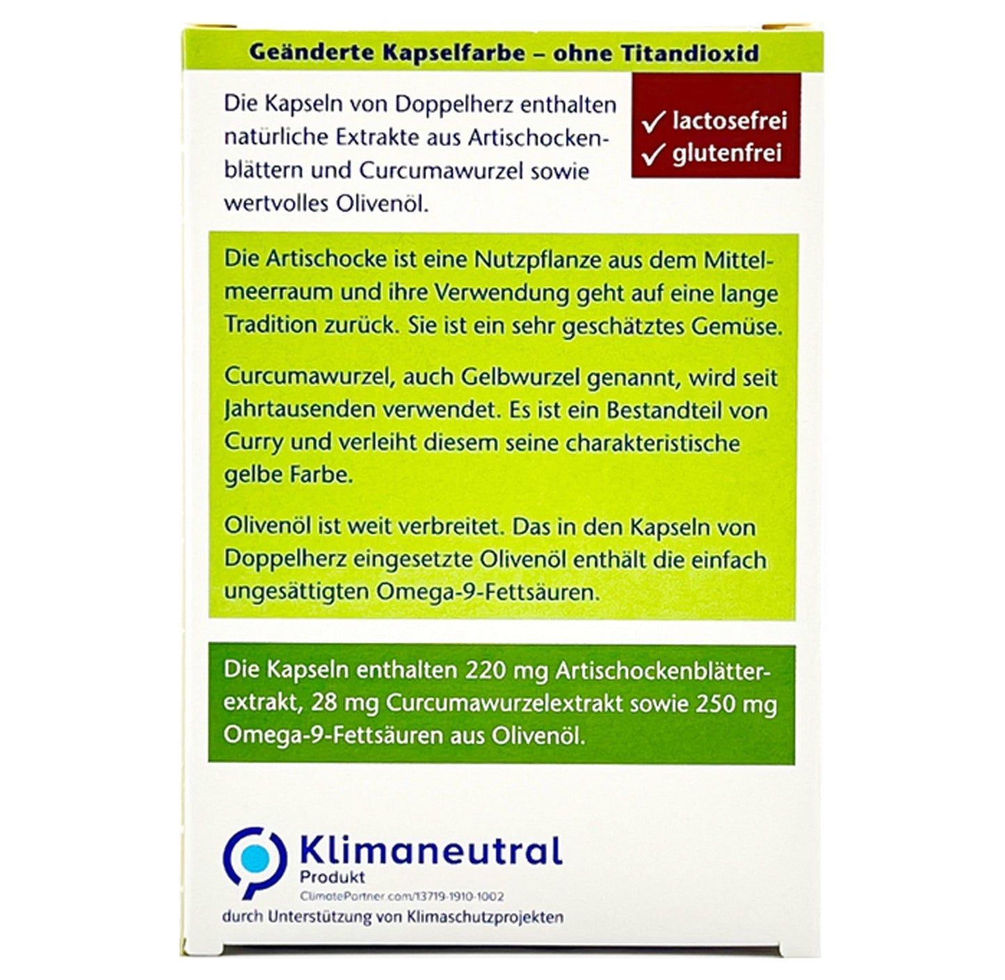 Doppelherz aktiv Artischocke+Curcuma+Olivenöl (30 Stk.)