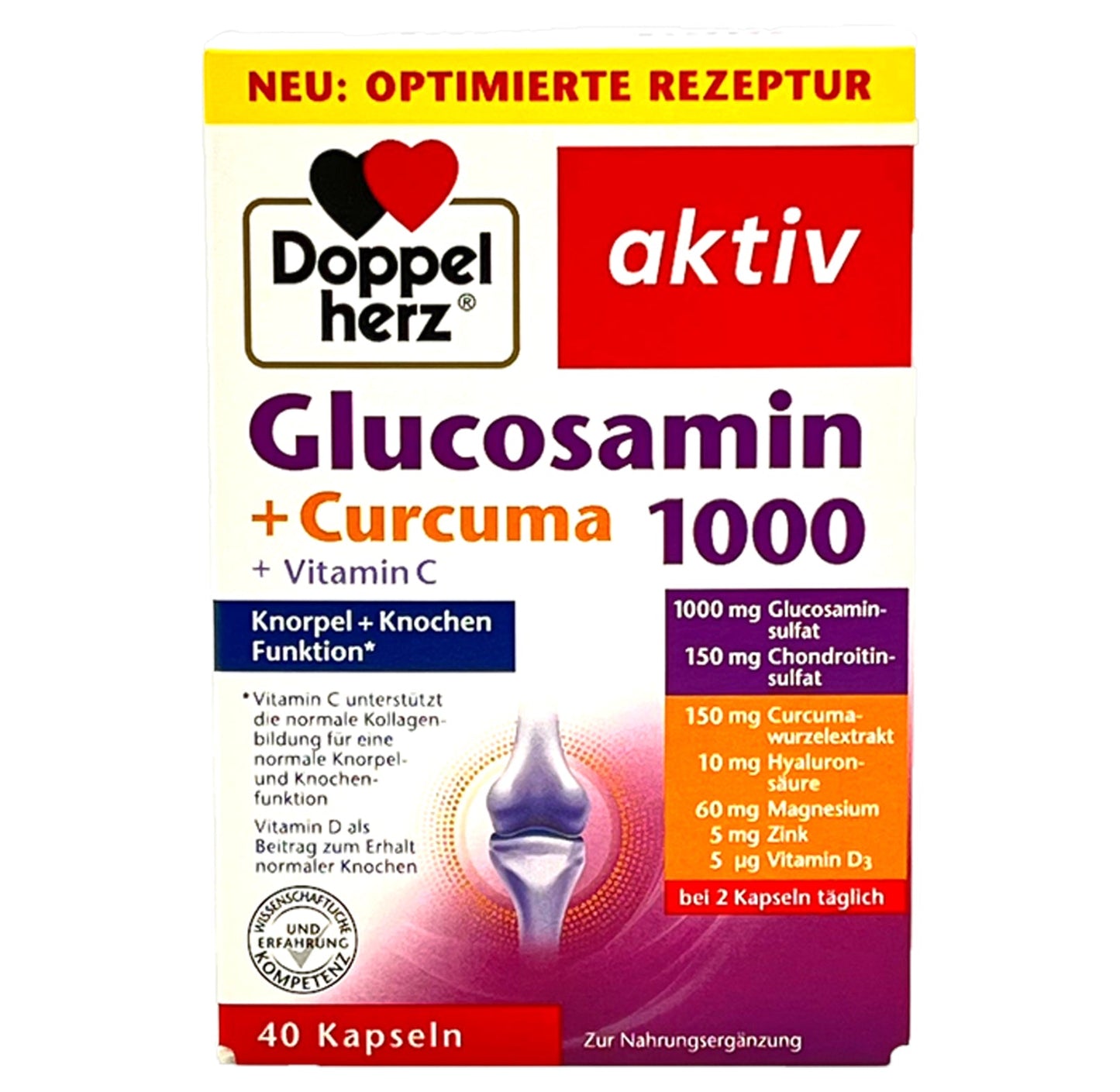 Doppelherz aktiv Glucosamin 1000 + Curcuma Kapseln (40 Stk.)