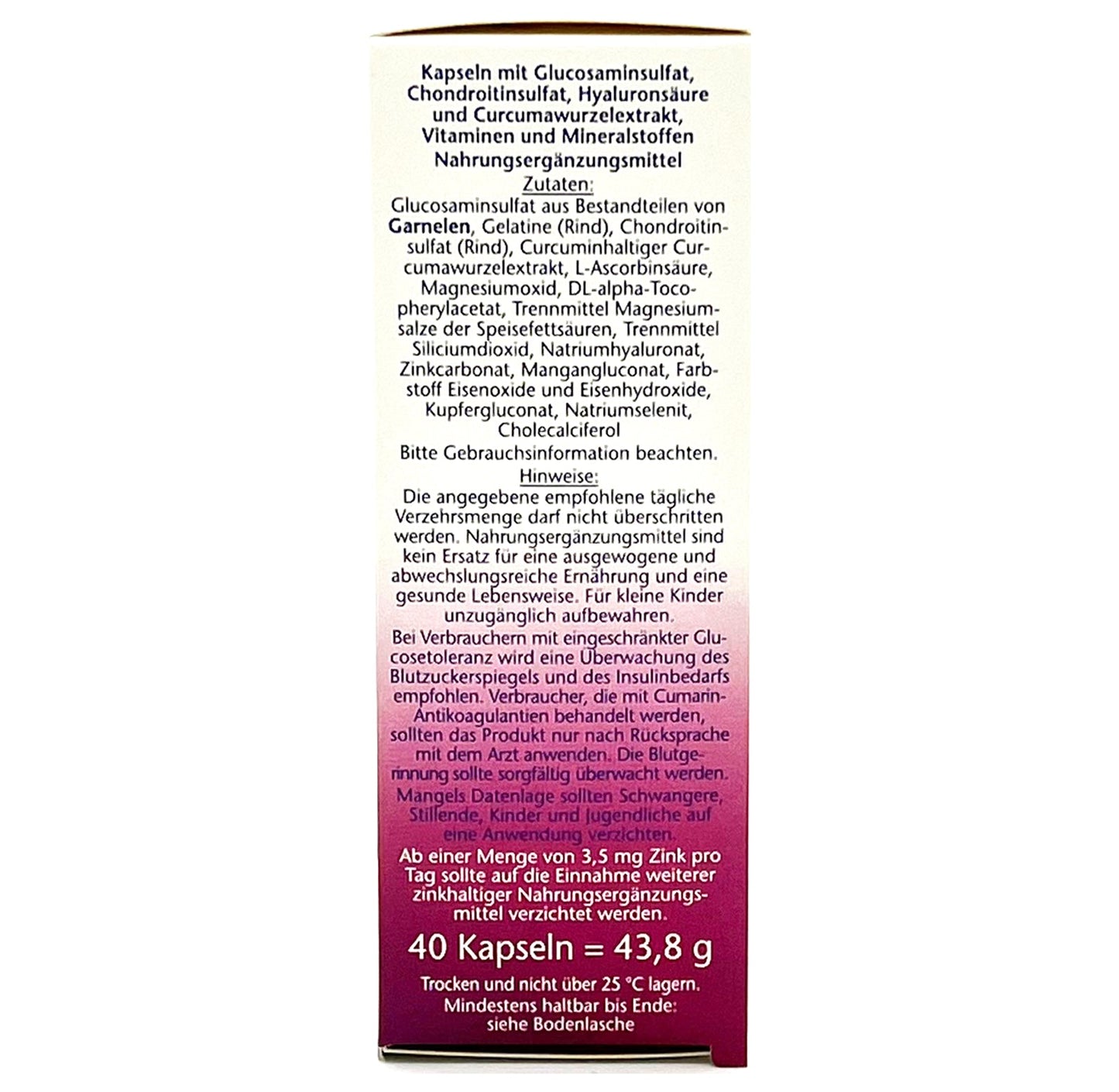 Doppelherz aktiv Glucosamin 1000 + Curcuma Kapseln (40 Stk.)